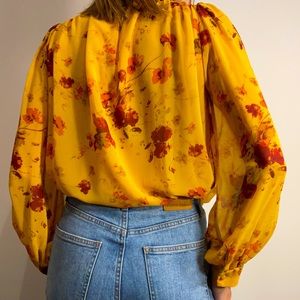 Aritzia Printed Bohemian Blouse - Size S